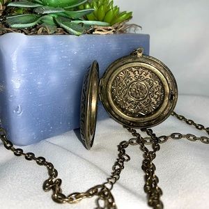 Brass Locket Necklace